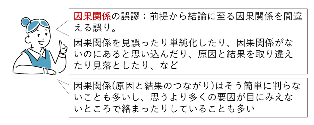 図9-10 因果関係の誤謬