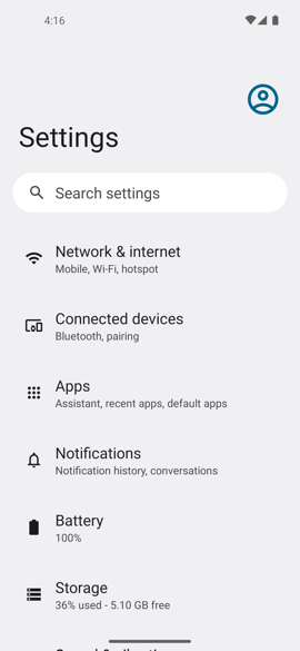 出力されたスクリーンショット(settings_app.png)